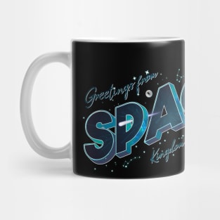 Greetings From Space | Retro Lettering Mug